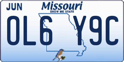 MO license plate OL6Y9C