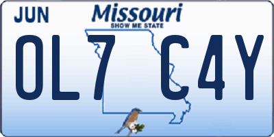 MO license plate OL7C4Y