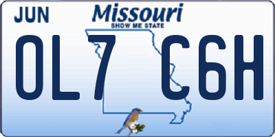 MO license plate OL7C6H