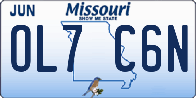 MO license plate OL7C6N