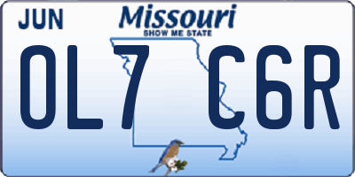 MO license plate OL7C6R
