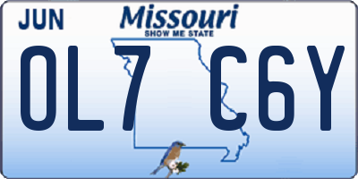 MO license plate OL7C6Y