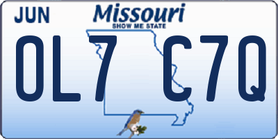 MO license plate OL7C7Q