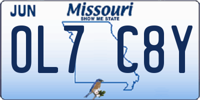 MO license plate OL7C8Y