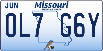 MO license plate OL7G6Y