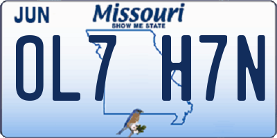 MO license plate OL7H7N