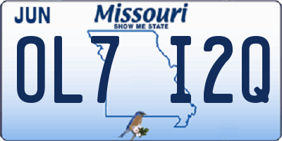 MO license plate OL7I2Q