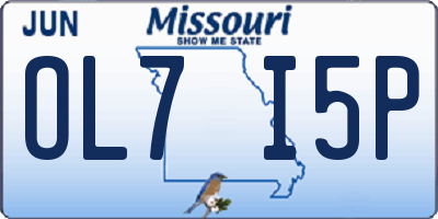 MO license plate OL7I5P