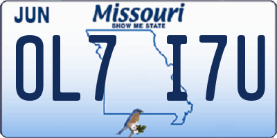 MO license plate OL7I7U