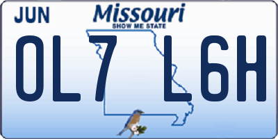 MO license plate OL7L6H