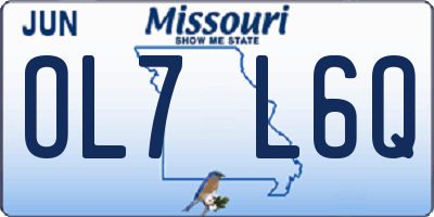 MO license plate OL7L6Q