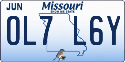 MO license plate OL7L6Y