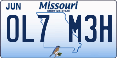MO license plate OL7M3H