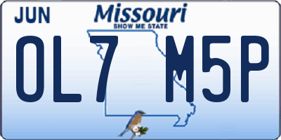 MO license plate OL7M5P