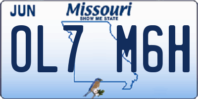 MO license plate OL7M6H