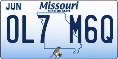 MO license plate OL7M6Q