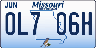 MO license plate OL7O6H