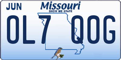 MO license plate OL7Q0G
