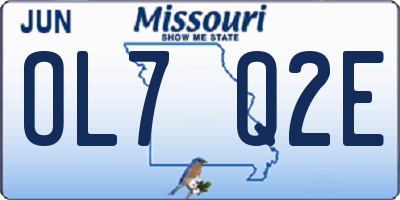 MO license plate OL7Q2E