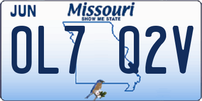 MO license plate OL7Q2V