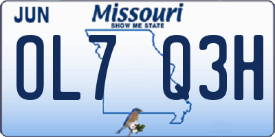 MO license plate OL7Q3H