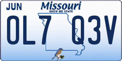 MO license plate OL7Q3V