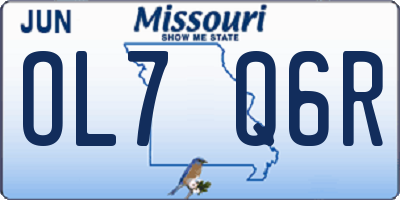 MO license plate OL7Q6R