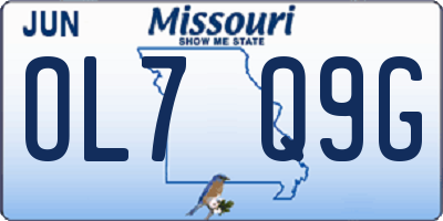 MO license plate OL7Q9G