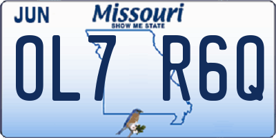 MO license plate OL7R6Q