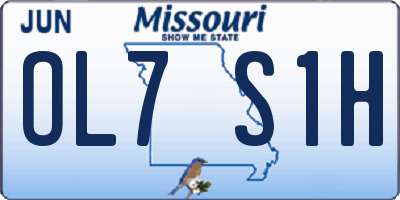 MO license plate OL7S1H