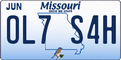 MO license plate OL7S4H