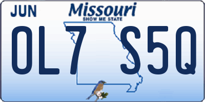 MO license plate OL7S5Q
