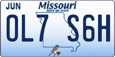 MO license plate OL7S6H