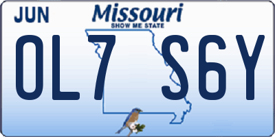 MO license plate OL7S6Y