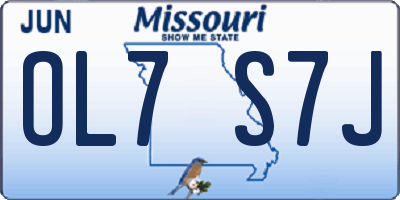 MO license plate OL7S7J