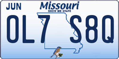 MO license plate OL7S8Q