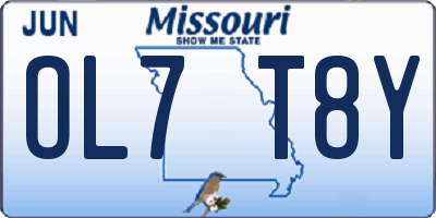 MO license plate OL7T8Y
