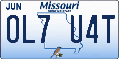 MO license plate OL7U4T