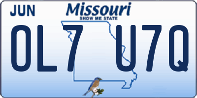 MO license plate OL7U7Q