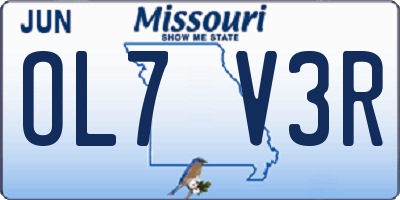 MO license plate OL7V3R