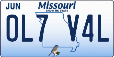 MO license plate OL7V4L