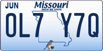 MO license plate OL7Y7Q