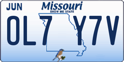 MO license plate OL7Y7V