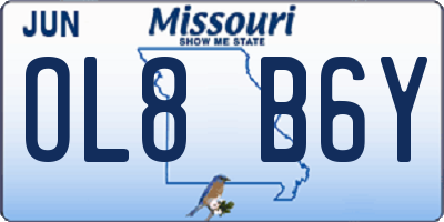 MO license plate OL8B6Y