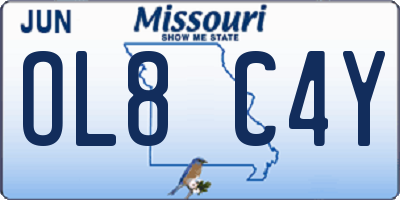 MO license plate OL8C4Y