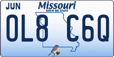 MO license plate OL8C6Q