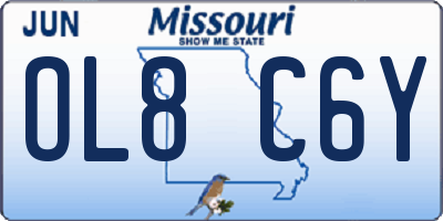 MO license plate OL8C6Y