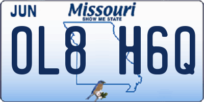 MO license plate OL8H6Q
