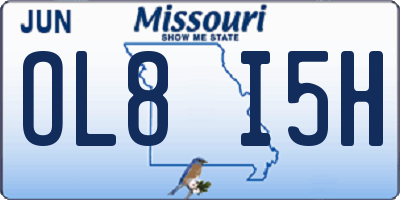 MO license plate OL8I5H