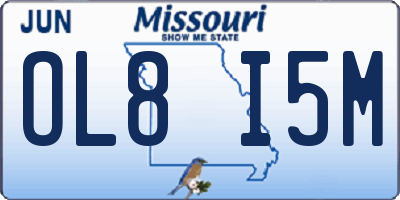 MO license plate OL8I5M
